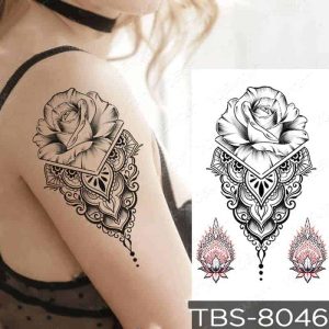 Tattoo - Geometrische Rose