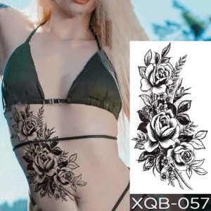 Temporäre Tattoos für Frauen - Rose