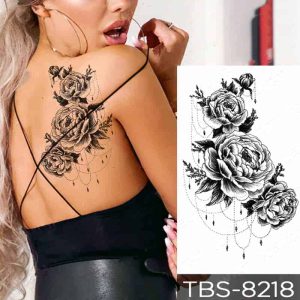 Temporäre Tattoos - Rosenblüten