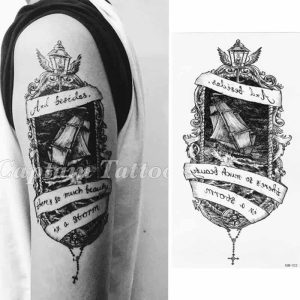 Temporäres Tattoo der Stärke und Überwindung von Hindernissen