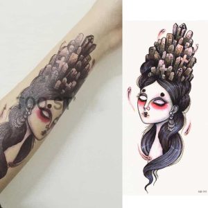 Temporäres Tattoo der überwundenen Lebensschwierigkeiten